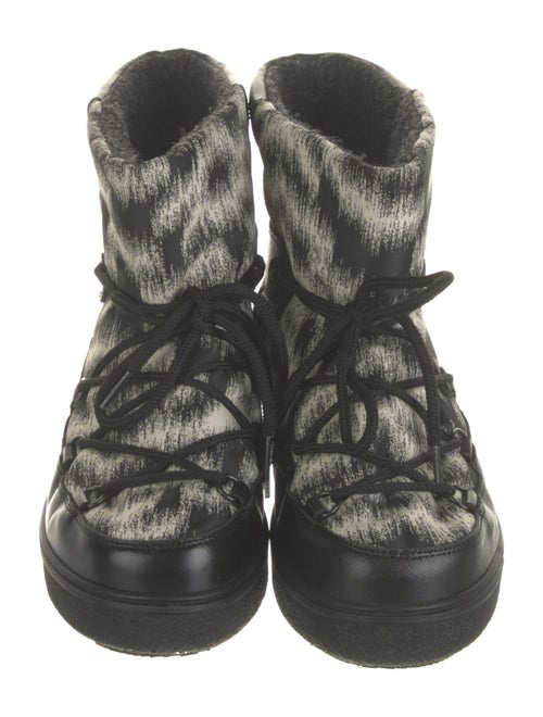 Moncler Leather Printed Snow Boots