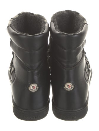 Moncler Leather Printed Snow Boots