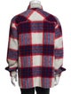 Moncler Wool Plaid Print Denim Jacket