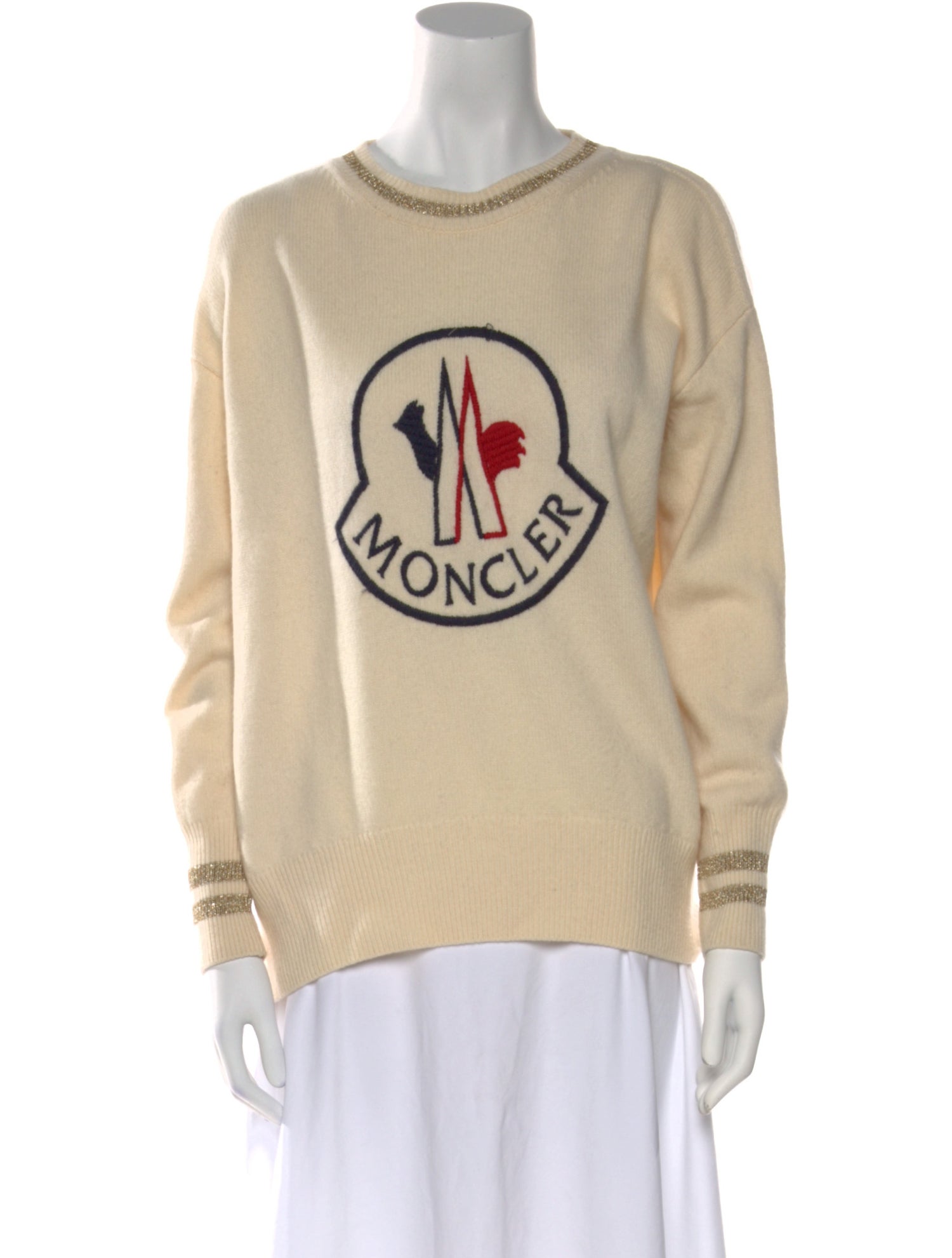 Moncler Wool Graphic Print Sweater