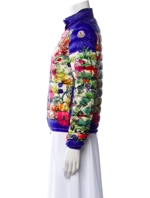 Moncler Down Floral Print Down Jacket