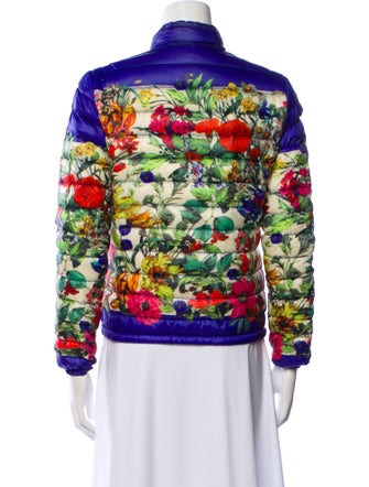 Moncler Down Floral Print Down Jacket