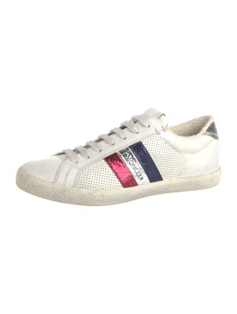 Moncler Leather Lasercut Accents Sneakers