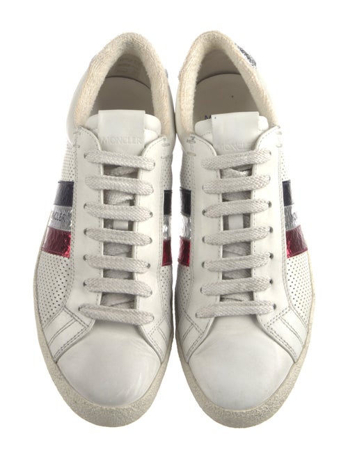 Moncler Leather Lasercut Accents Sneakers