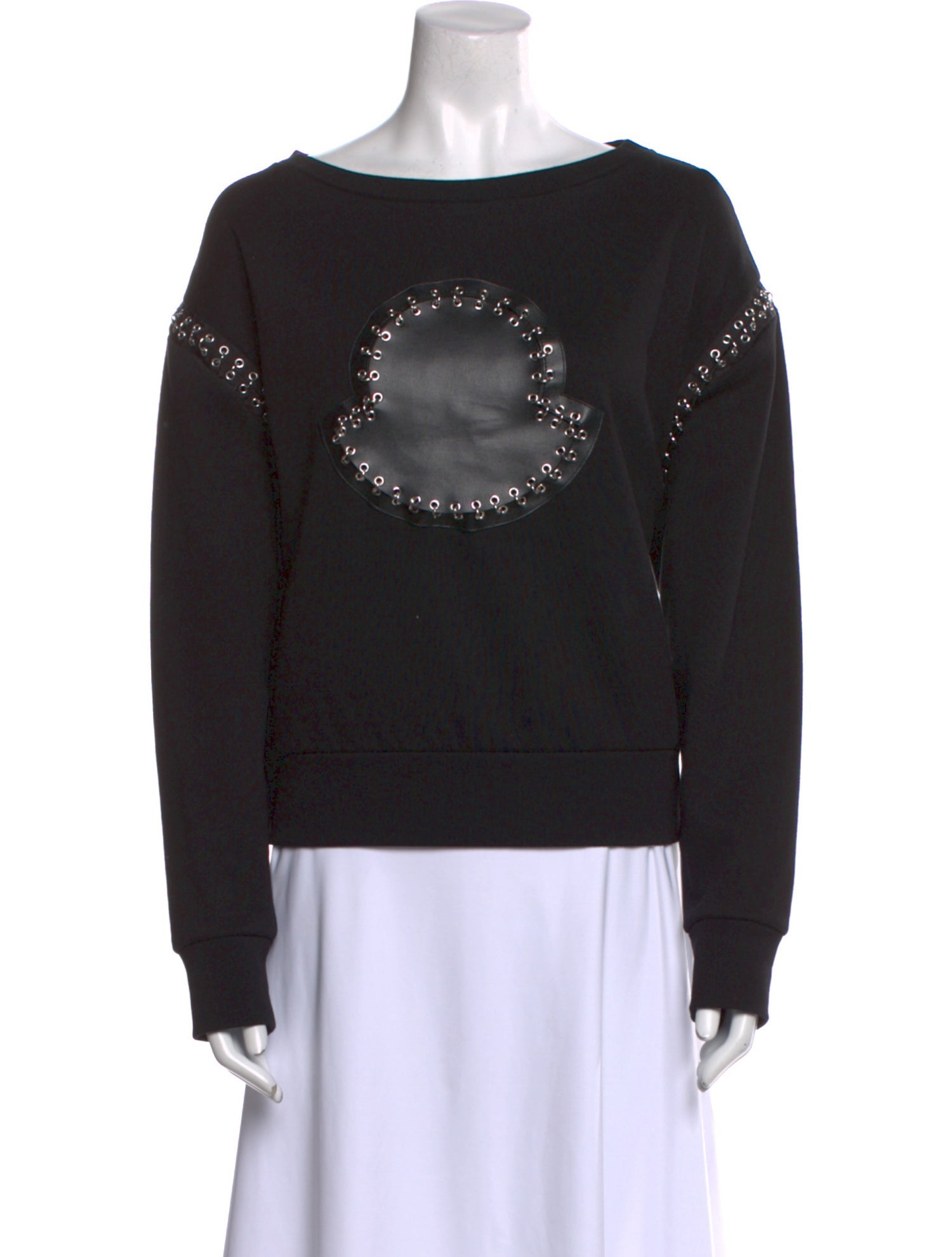 Moncler Bateau Neckline Long Sleeve Sweatshirt