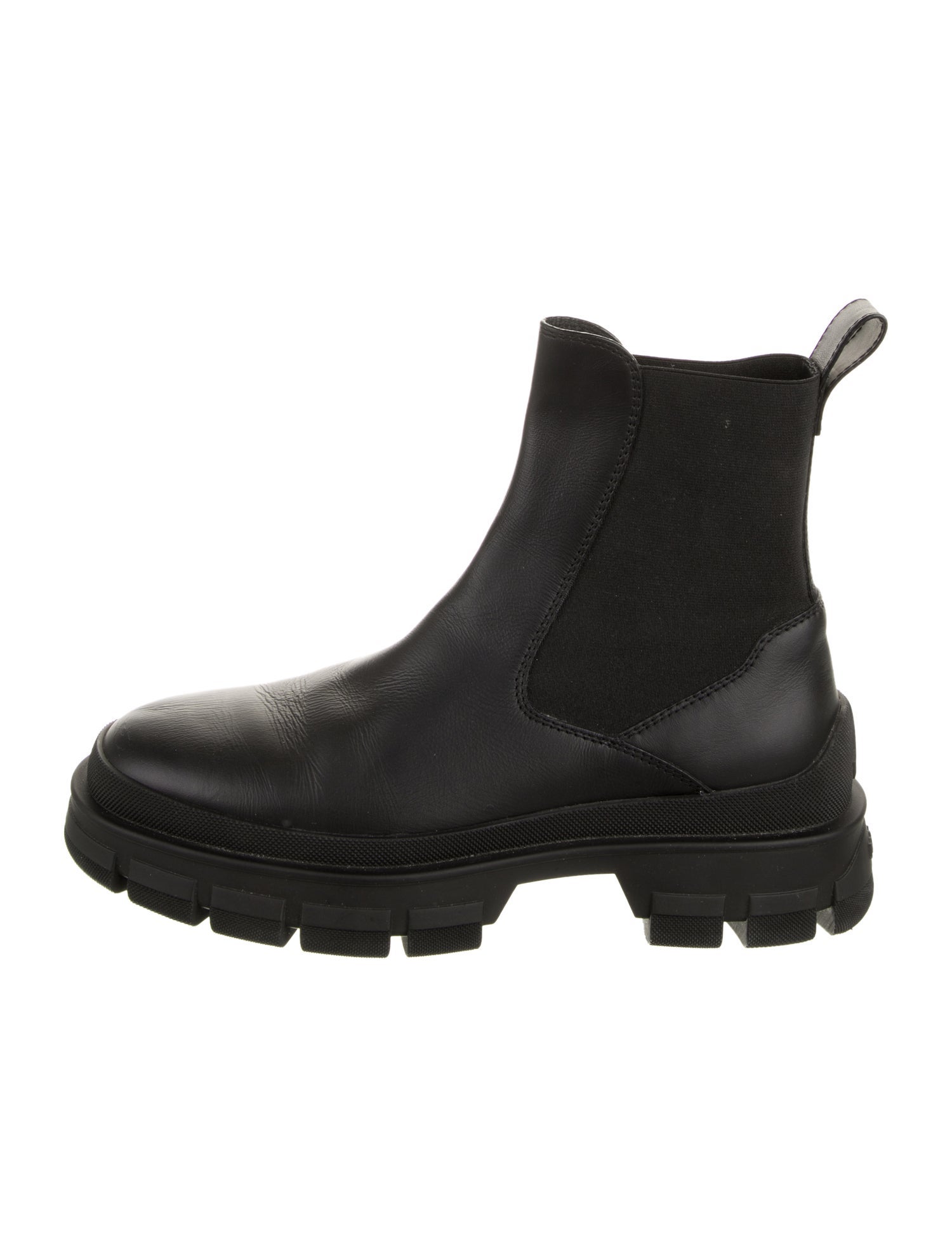 Moncler Leather Chelsea Boots