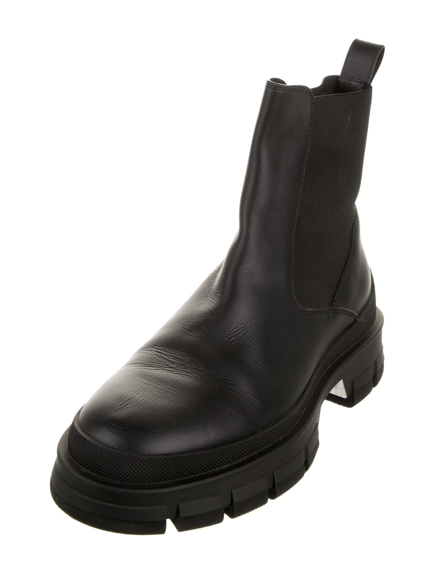 Moncler Leather Chelsea Boots