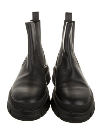 Moncler Leather Chelsea Boots