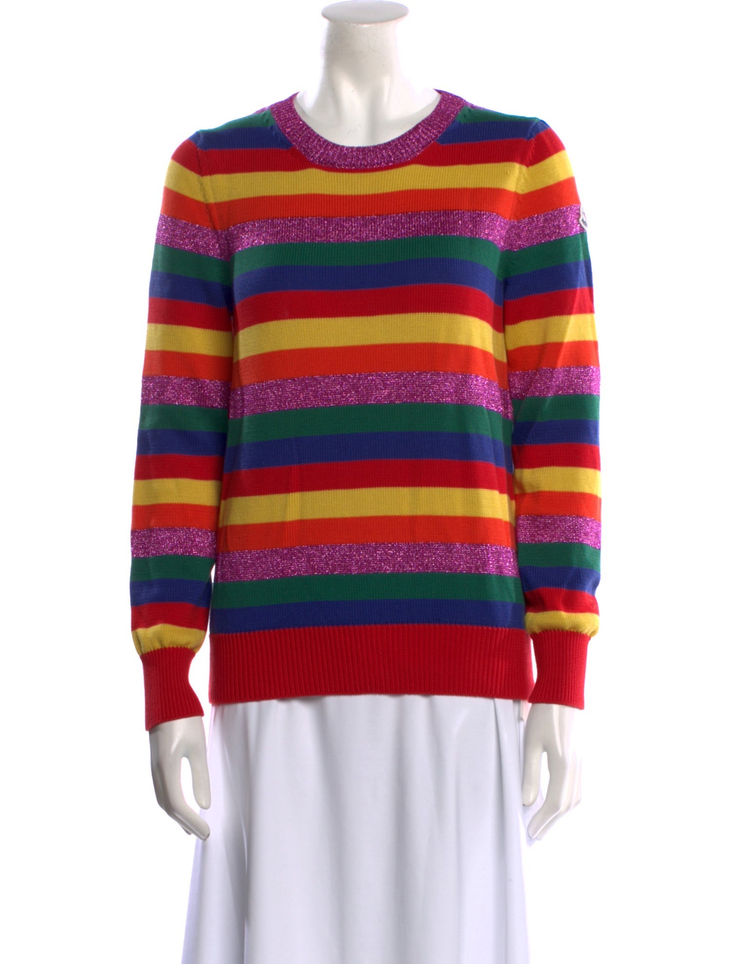 Moncler Striped Crew Neck Sweater
