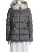 Moncler Virgin Wool Faux Fur Coat