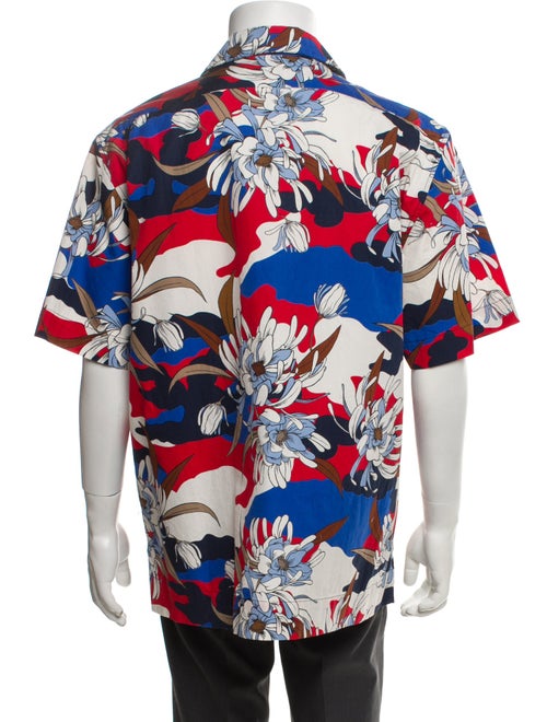 Moncler Floral Print Short Sleeve Shirt