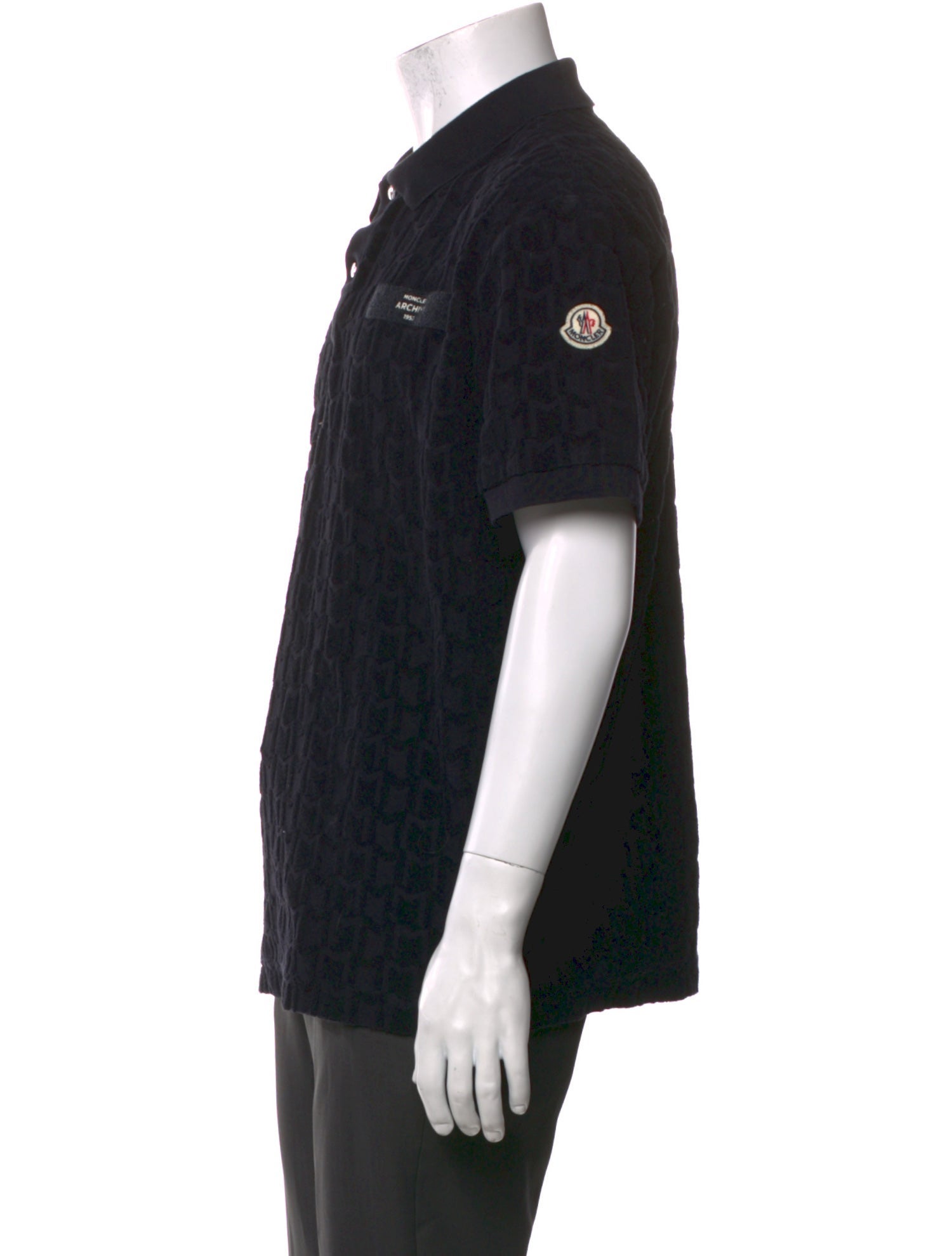 Moncler Collar Short Sleeve Polo Shirt