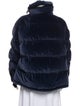 Moncler Grenoble Velvet Faux Fur Jacket