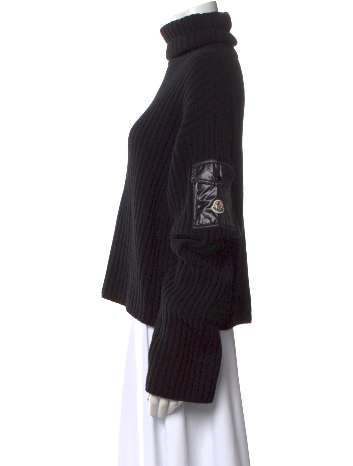 Moncler Collo Alto Tricot Wool Sweater