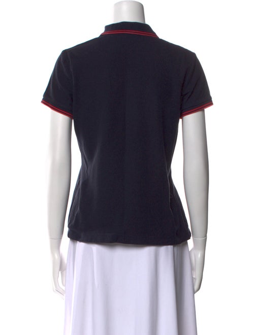 Moncler Mock Neck Short Sleeve Polo