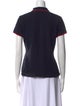 Moncler Mock Neck Short Sleeve Polo