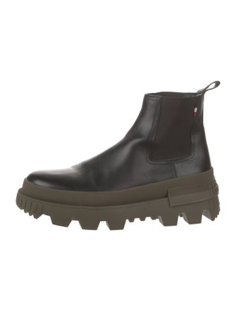 Moncler Leather Chelsea Boots