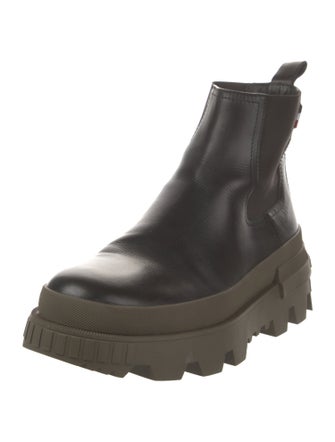 Moncler Leather Chelsea Boots