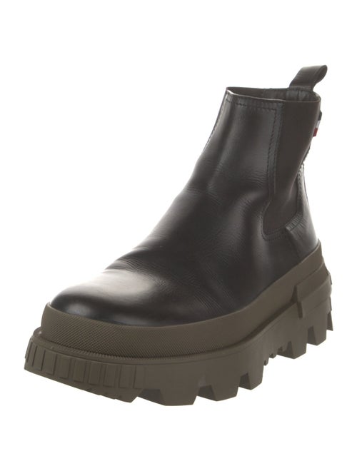 Moncler Leather Chelsea Boots