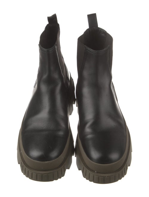 Moncler Leather Chelsea Boots