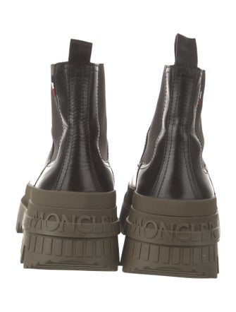 Moncler Leather Chelsea Boots