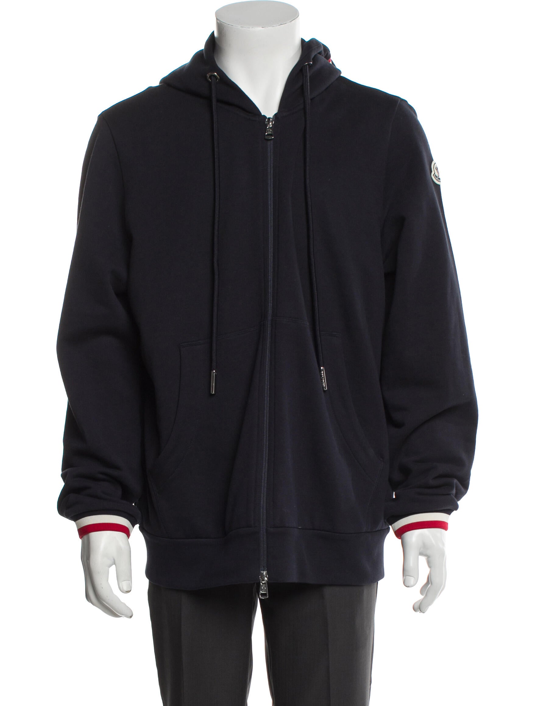 Moncler Colorblock Pattern Crew Neck Cardigan