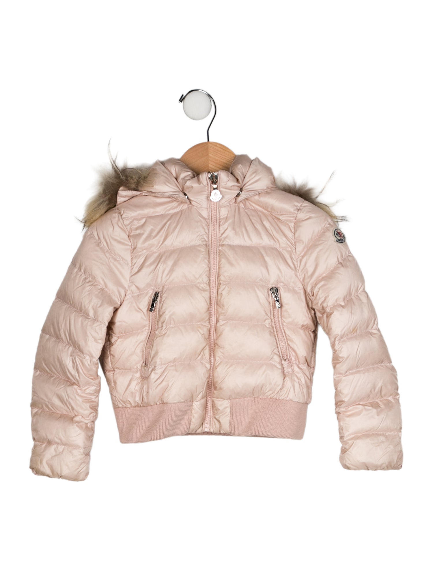 Moncler Toddler Girls' Down Solid Coat