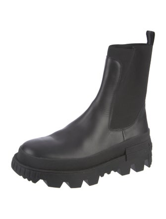 Moncler Leather Chelsea Boots
