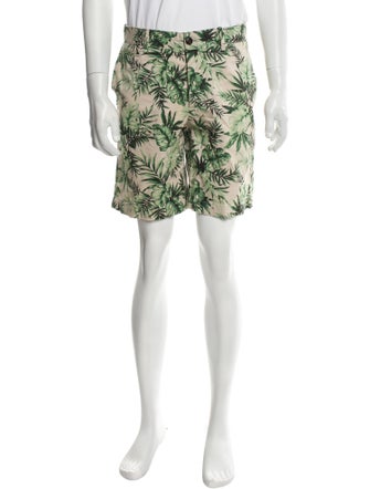Moncler Printed Flat Front Shorts