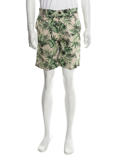 Moncler Printed Flat Front Shorts