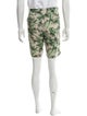Moncler Printed Flat Front Shorts