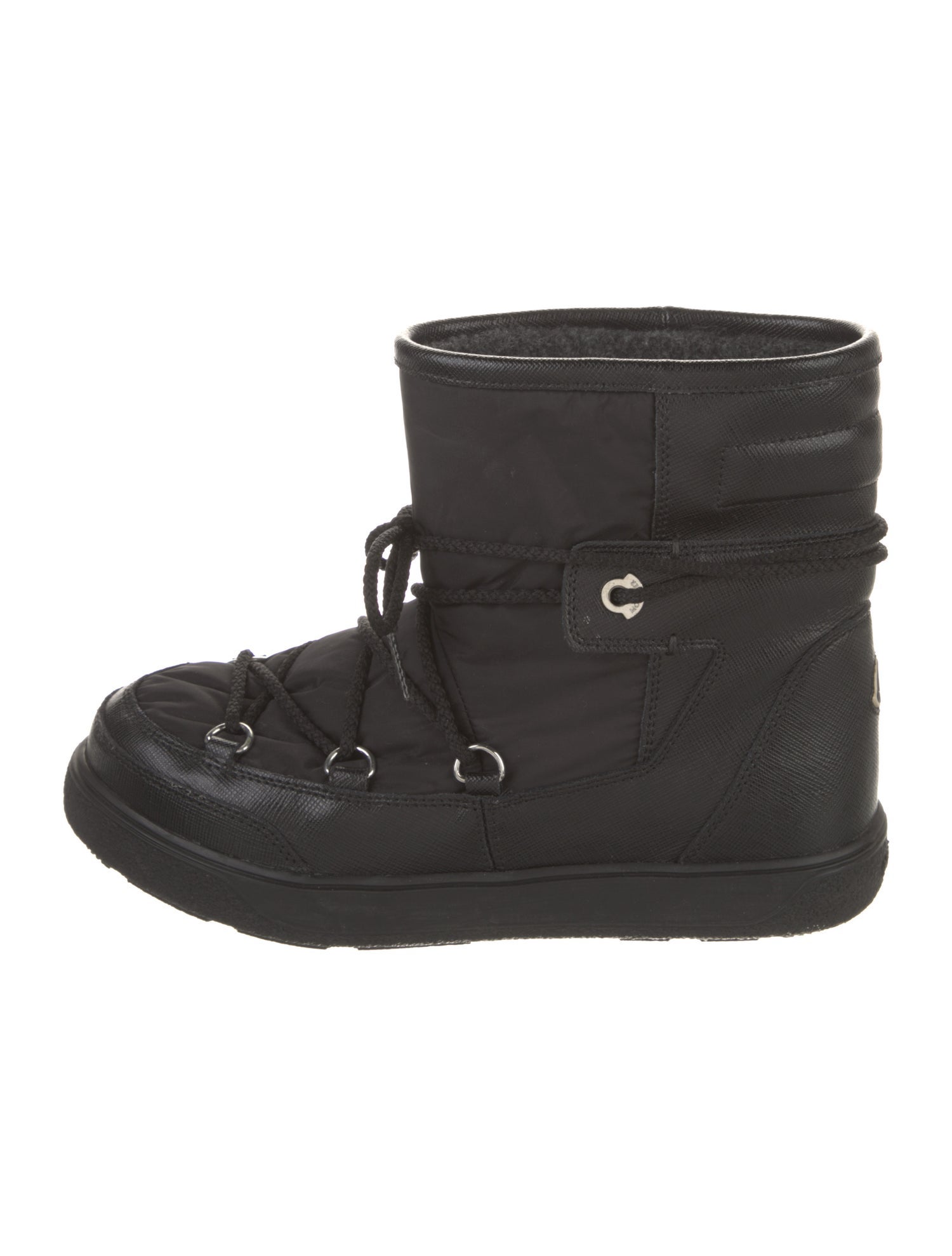 Moncler Nylon Lace-Up Boots