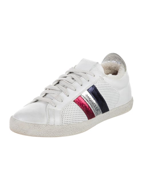 Moncler Leather Lasercut Accents Sneakers