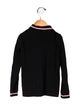 Moncler Embroidered Polo Long Sleeve Top