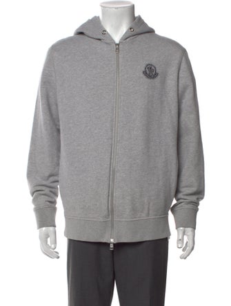 Moncler V-Neck Long Sleeve Hoodie