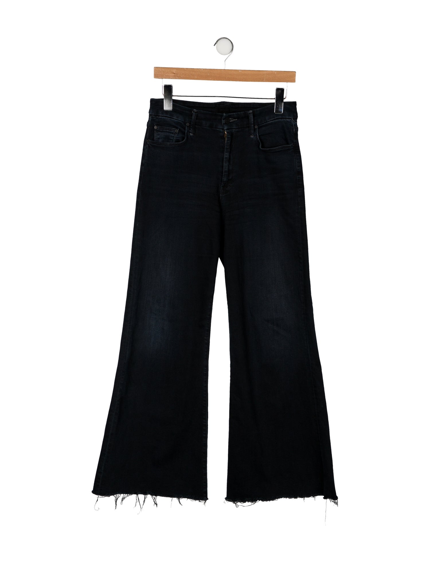 Mother Mid-Rise Wide Leg Jeans