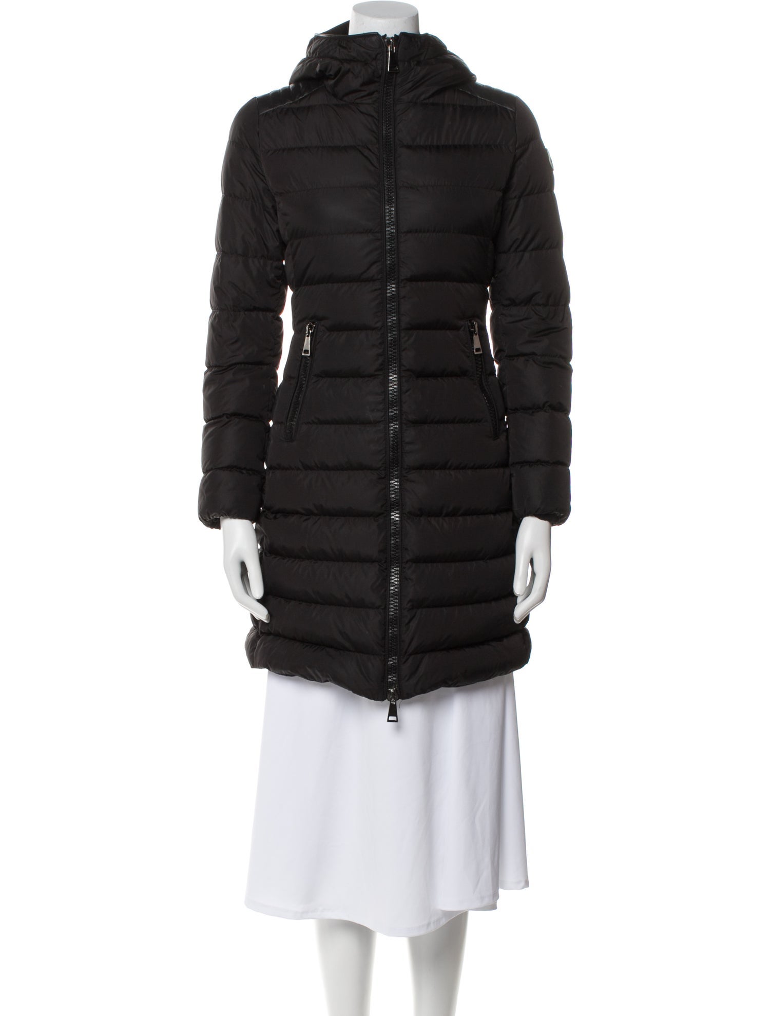 Moncler Leather Down Coat