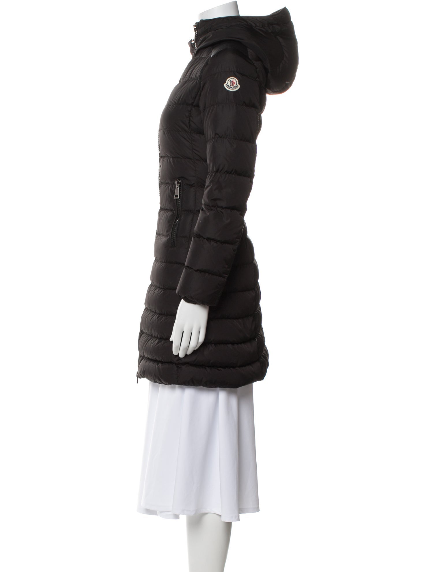 Moncler Leather Down Coat