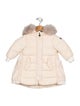 Moncler Infant Girls' Fur Trim Puffer Coat