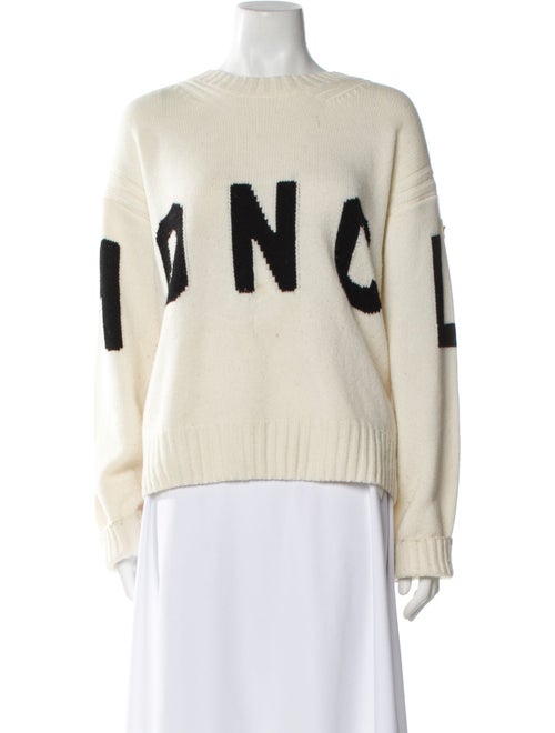 Moncler Virgin Wool Graphic Print Sweater
