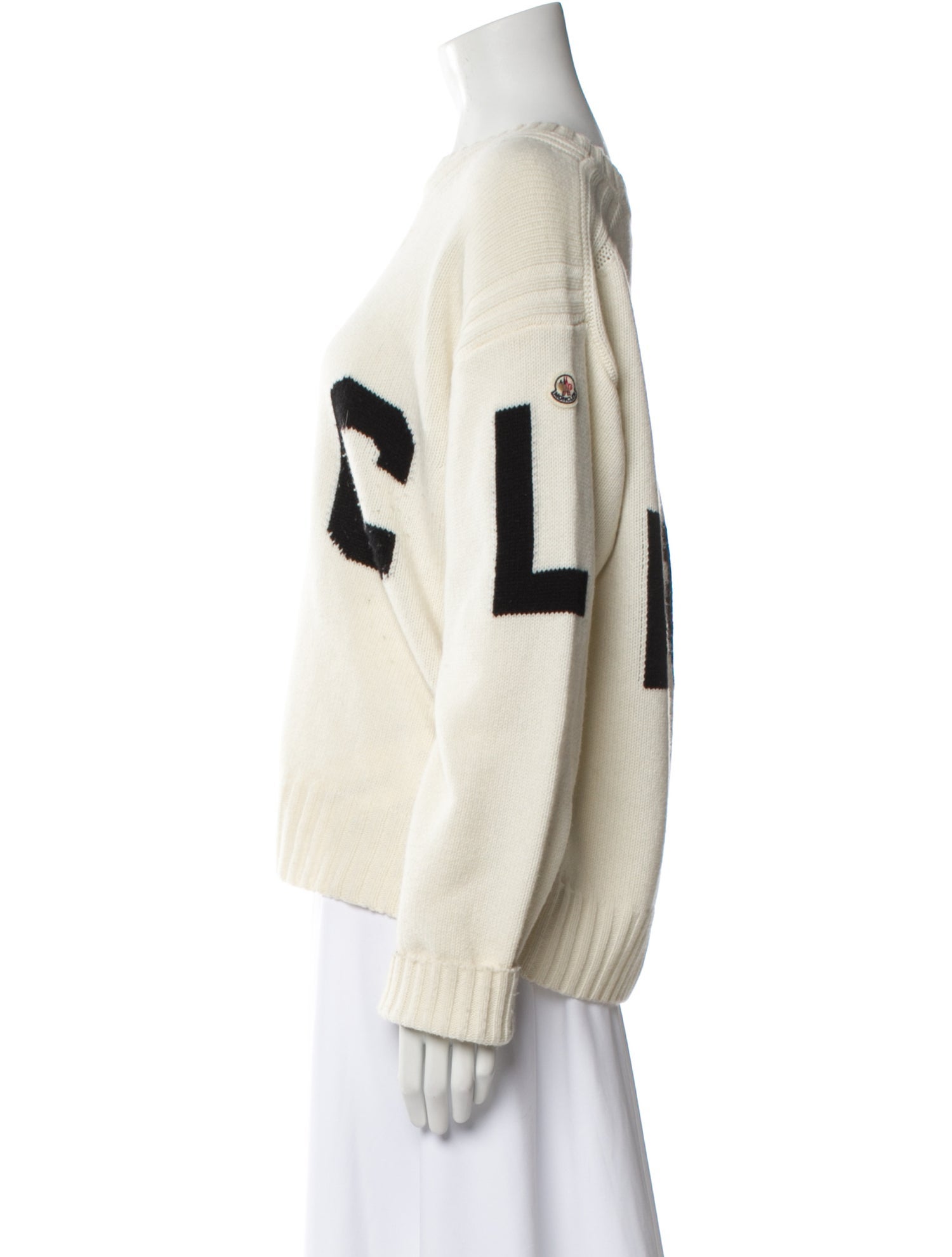 Moncler Virgin Wool Graphic Print Sweater