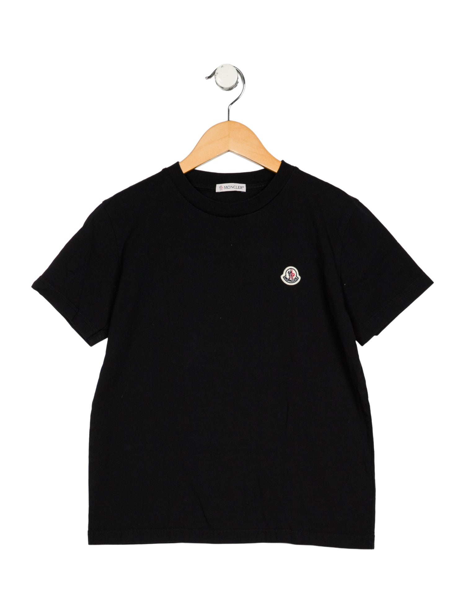 Moncler kid boys' black shirt