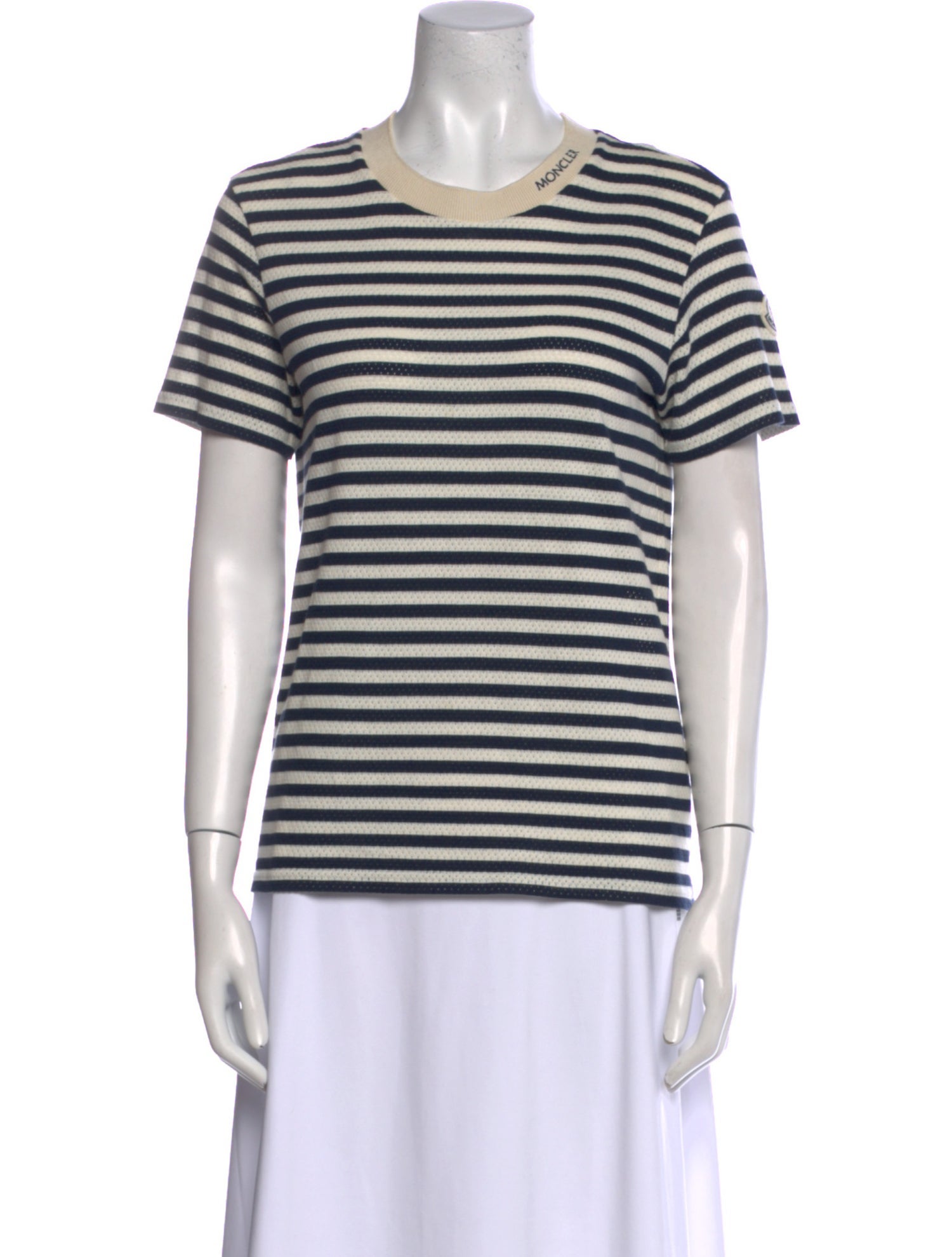 Moncler Striped Crew Neck T-Shirt