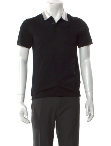Moncler Polos V-Neck Short Sleeve Polo Shirt S