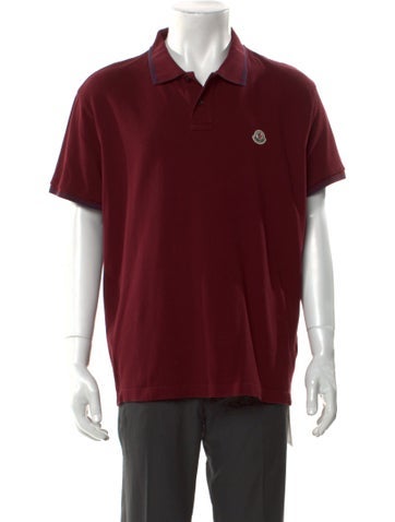 Moncler Polos V-Neck Short Sleeve Polo Shirt XXL