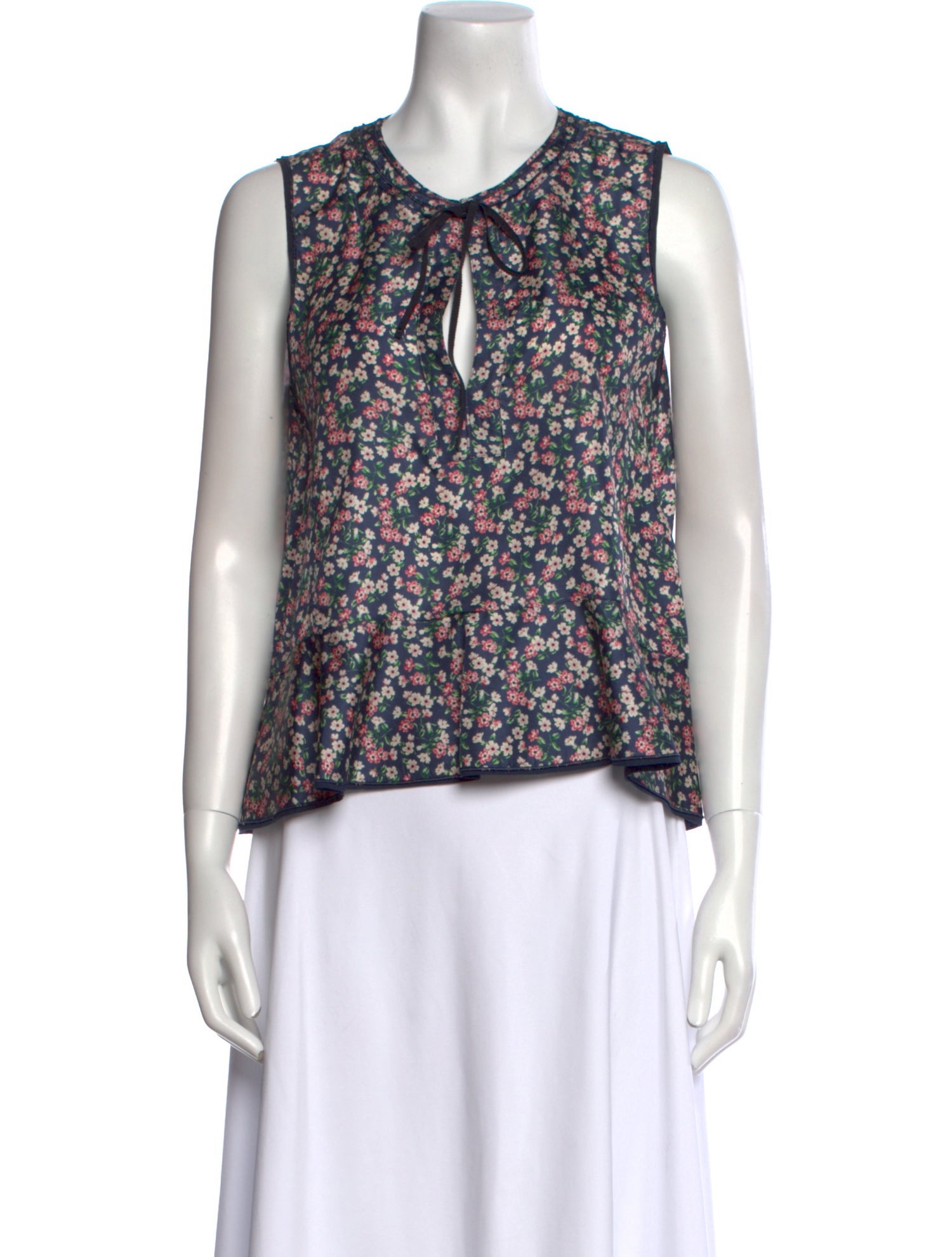 Moncler Silk Floral Print Blouse