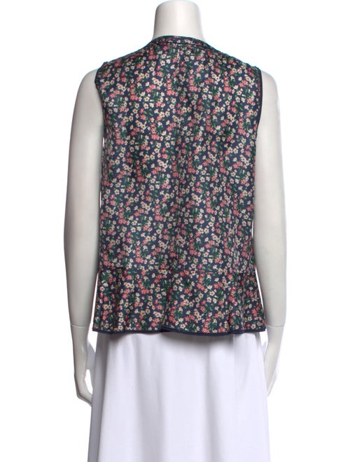 Moncler Silk Floral Print Blouse
