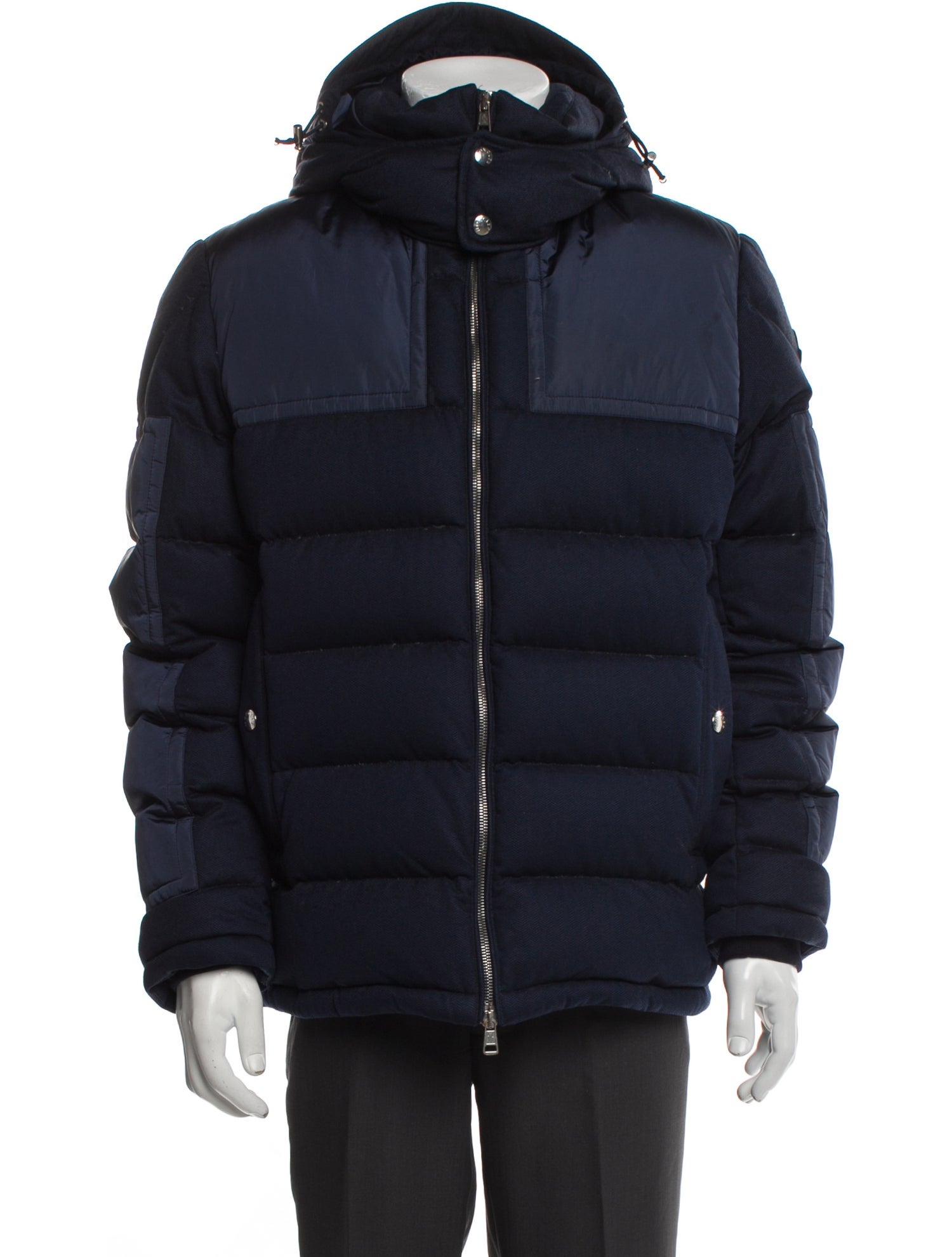 Moncler Colorblock Pattern Puffer Coat