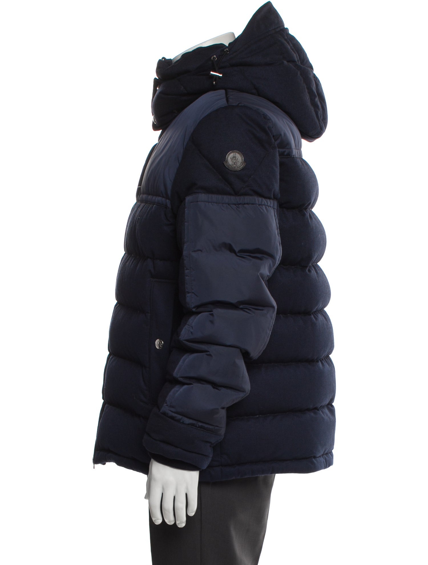 Moncler Colorblock Pattern Puffer Coat
