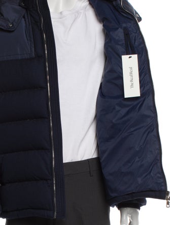 Moncler Colorblock Pattern Puffer Coat